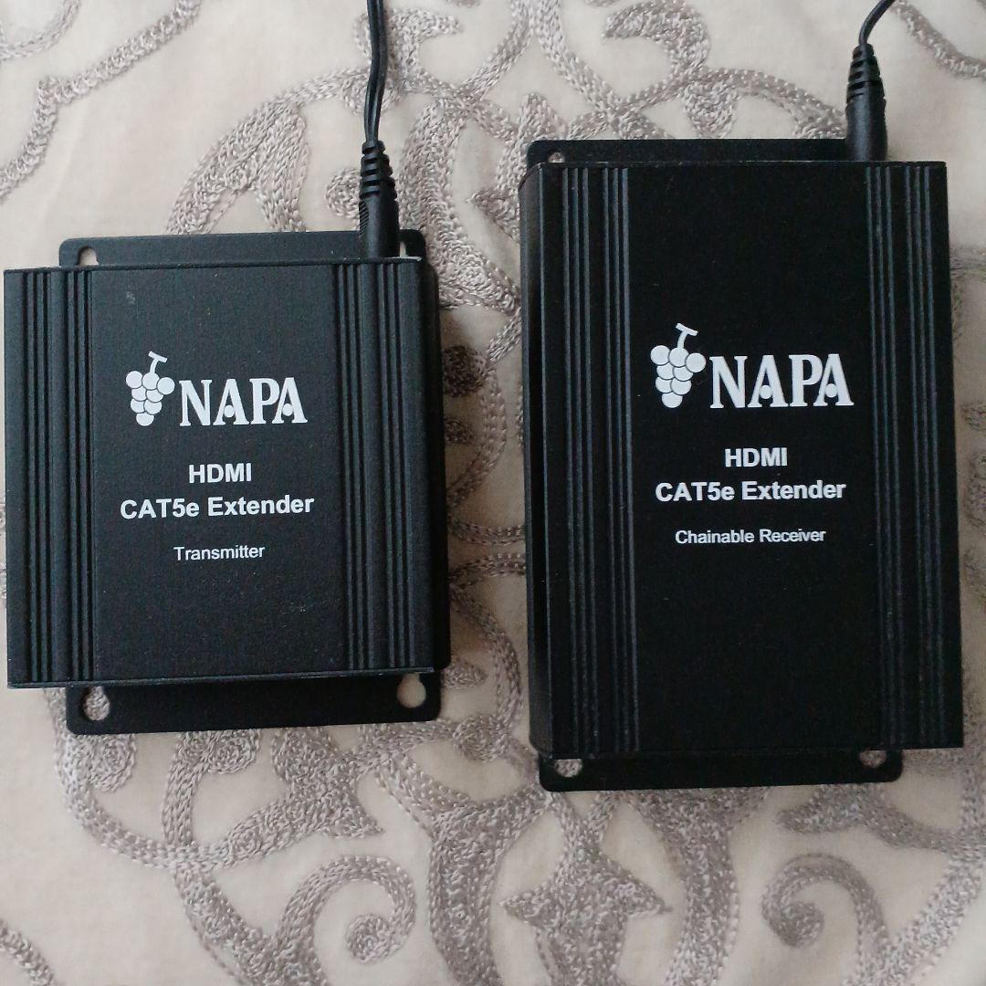 NAPA HDMI CAT5e Extender　　※2個セット　RXとTX