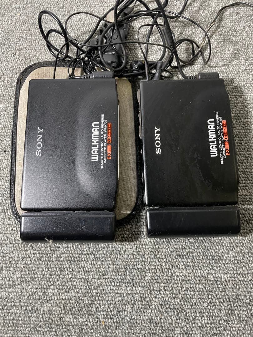2台SONY カセットウォークマン WM-702 ジャンク
