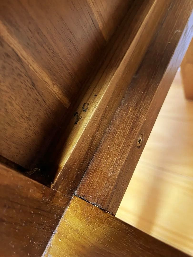 ギギliving チークスリム五段ハイチェスト W45✕D35xH114