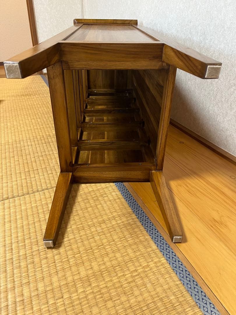 ギギliving チークスリム五段ハイチェスト W45✕D35xH114