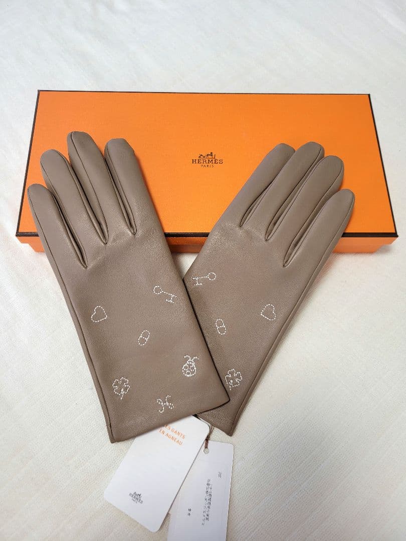 本日のみお値下げします！エルメス　グローブ　エトゥープ　新品未使用