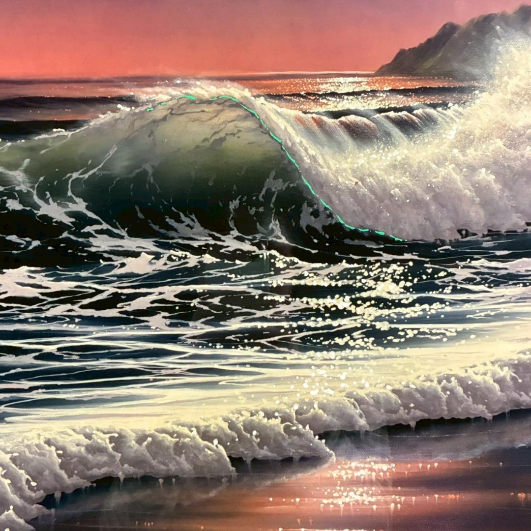 ジョン・アルホーグ「ルナ・シーズ」シルクスクリーン手彩色 大作 直筆サイン入り