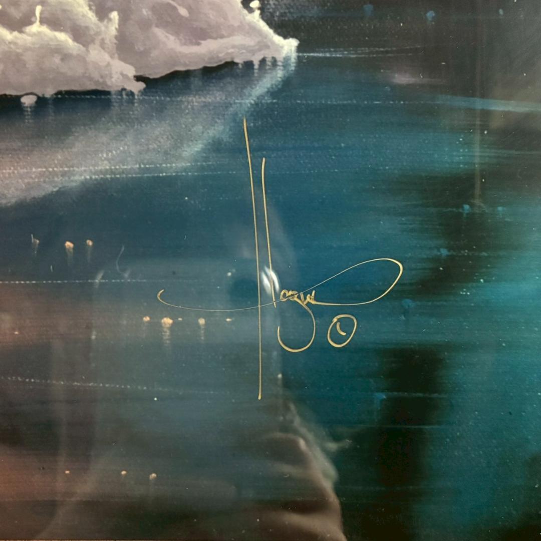 ジョン・アルホーグ「ルナ・シーズ」シルクスクリーン手彩色 大作 直筆サイン入り