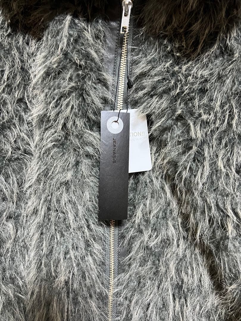 JEANASIS MIXカラーファーブルゾングレー系その他新品未使用タグ付き