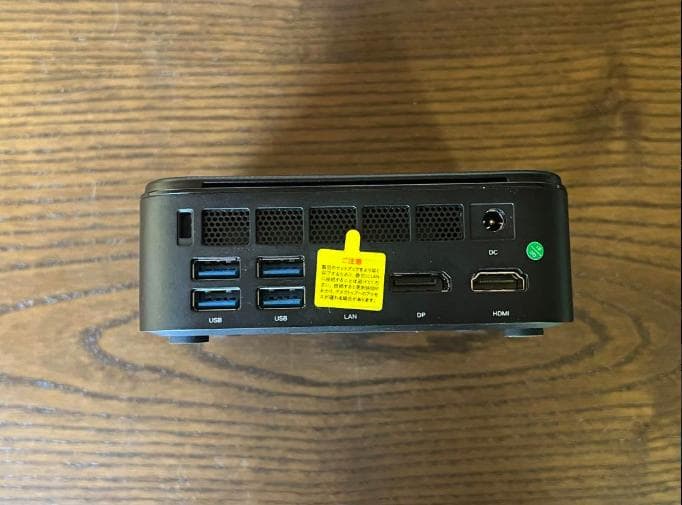 ミニPC ブラック USB/HDMI/USB-C