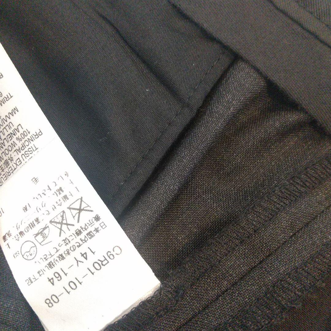 バーバリー14Y164cmスーツ 濃いグレー卒業式 入学式 シャツとネクタイ別売