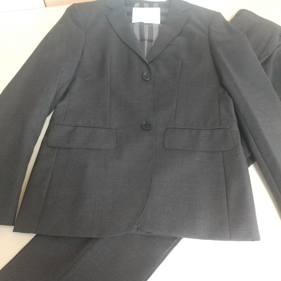 バーバリー14Y164cmスーツ 濃いグレー卒業式 入学式 シャツとネクタイ別売