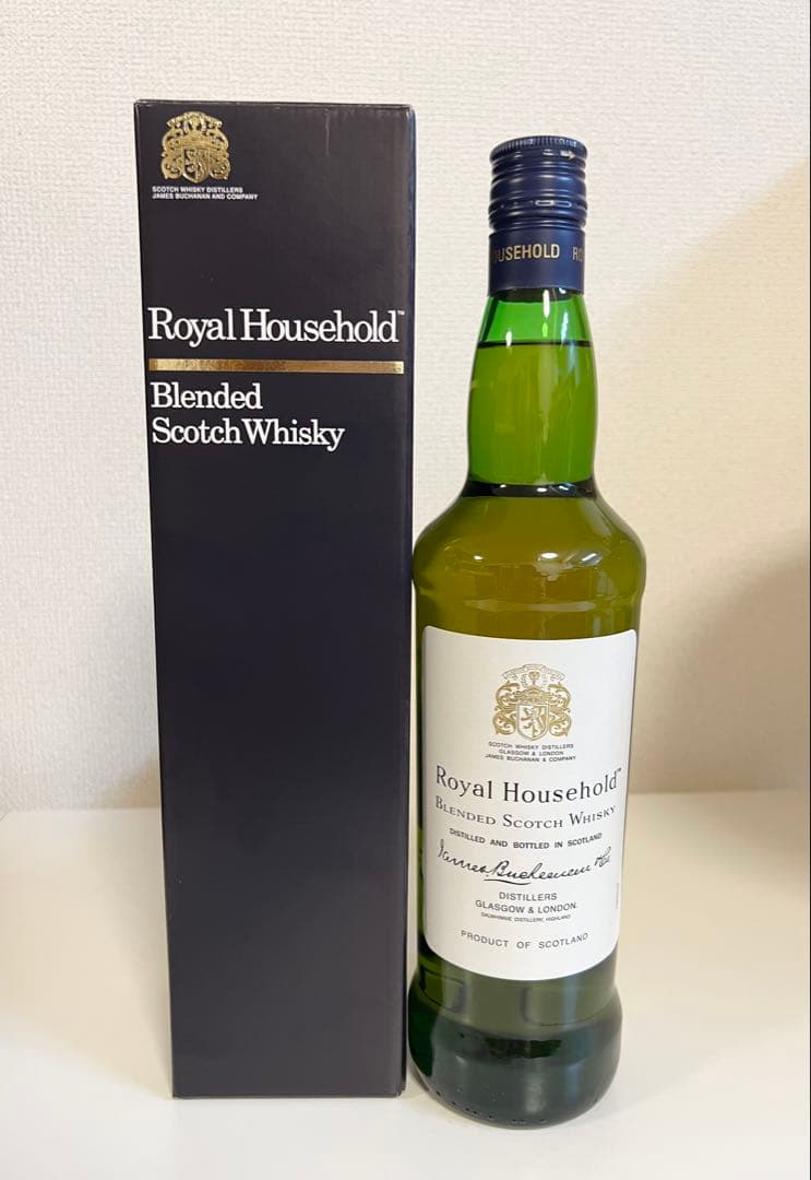 【未開封】ロイヤルハウスホールド ブレンデッド スコッチウイスキー箱付750ml