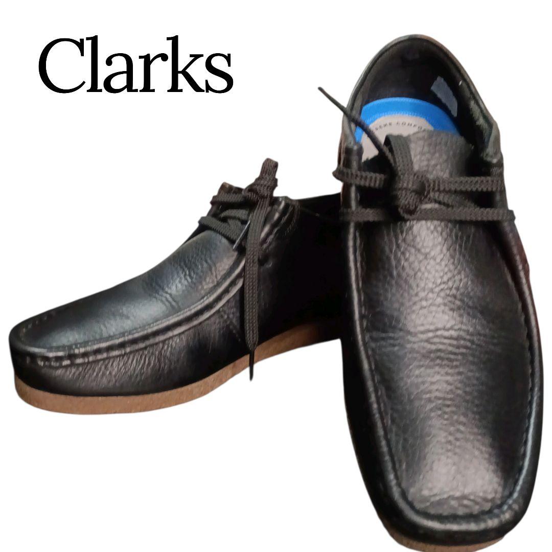 ✨Clarks Shacre2 Run 本革 ワラビー ブーツ 黒 UK6