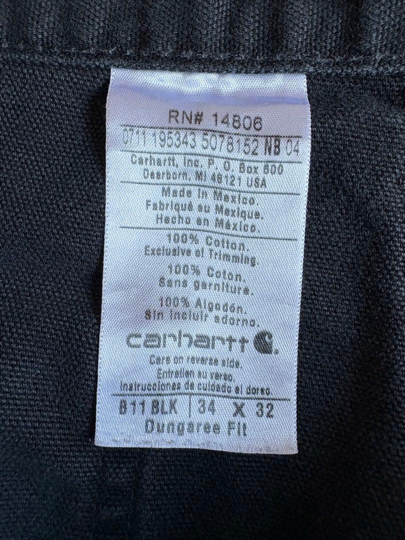Carhartt カーハート B11 BLK W34 L32