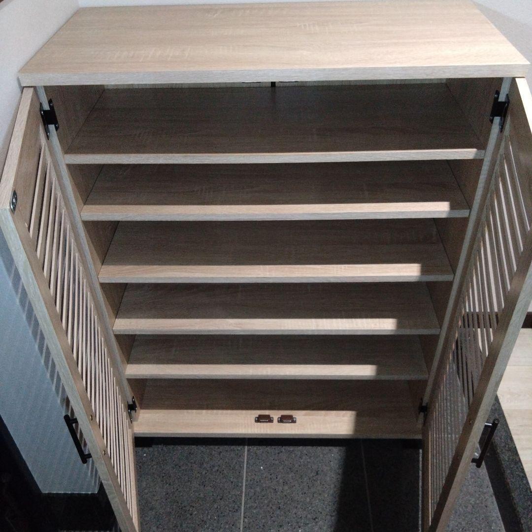 ナチュラルウッド シューズラック 中型