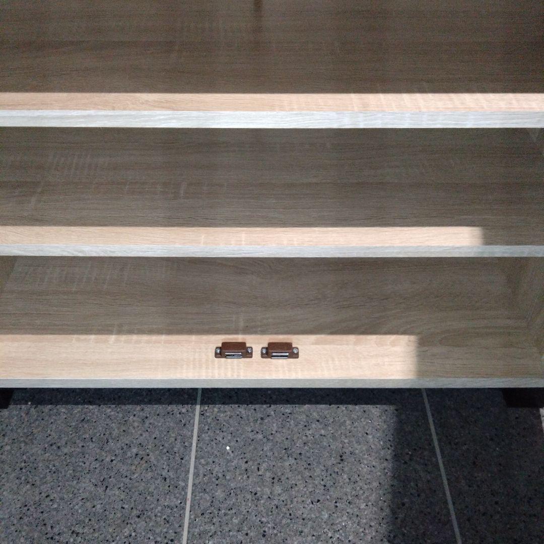 ナチュラルウッド シューズラック 中型