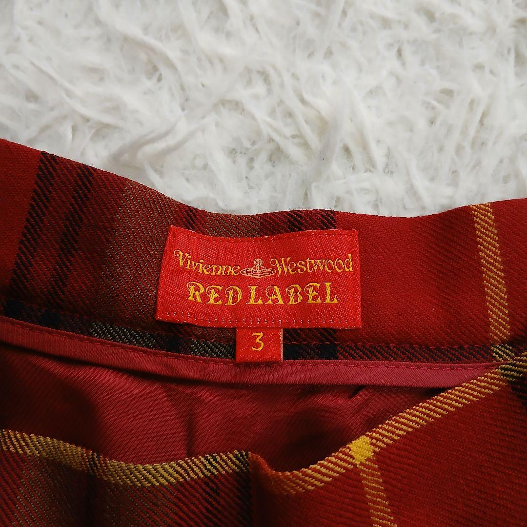 【Vivienne Westwood】変形 チェックミニスカート オーブボタン