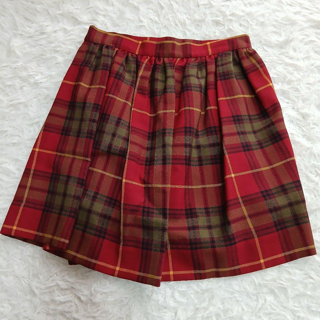 【Vivienne Westwood】変形 チェックミニスカート オーブボタン