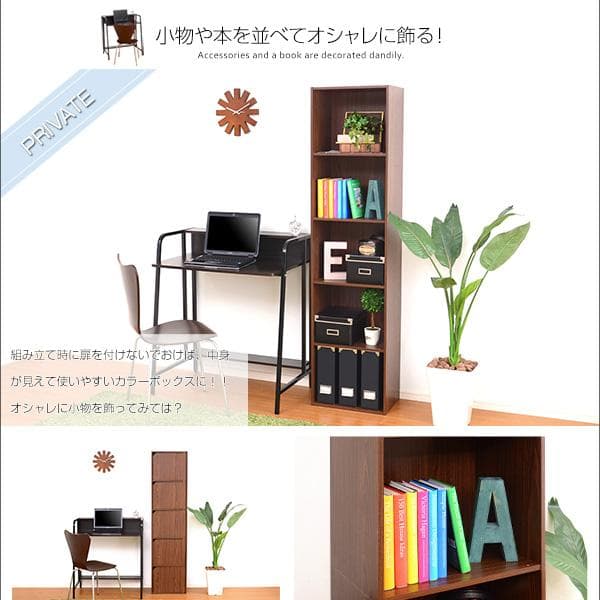 扉付きカラーボックス A4サイズ収納OK