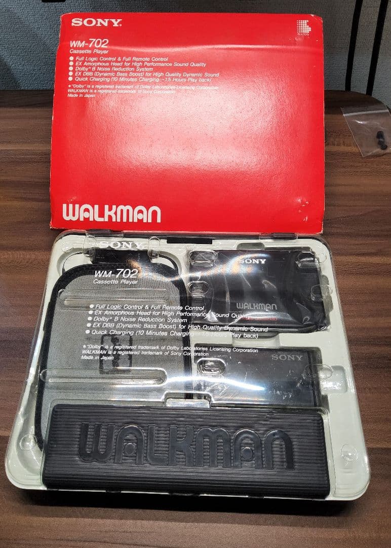 【新品同様 レア！】SONY ウォークマン WM-702 ブラック 整備済み