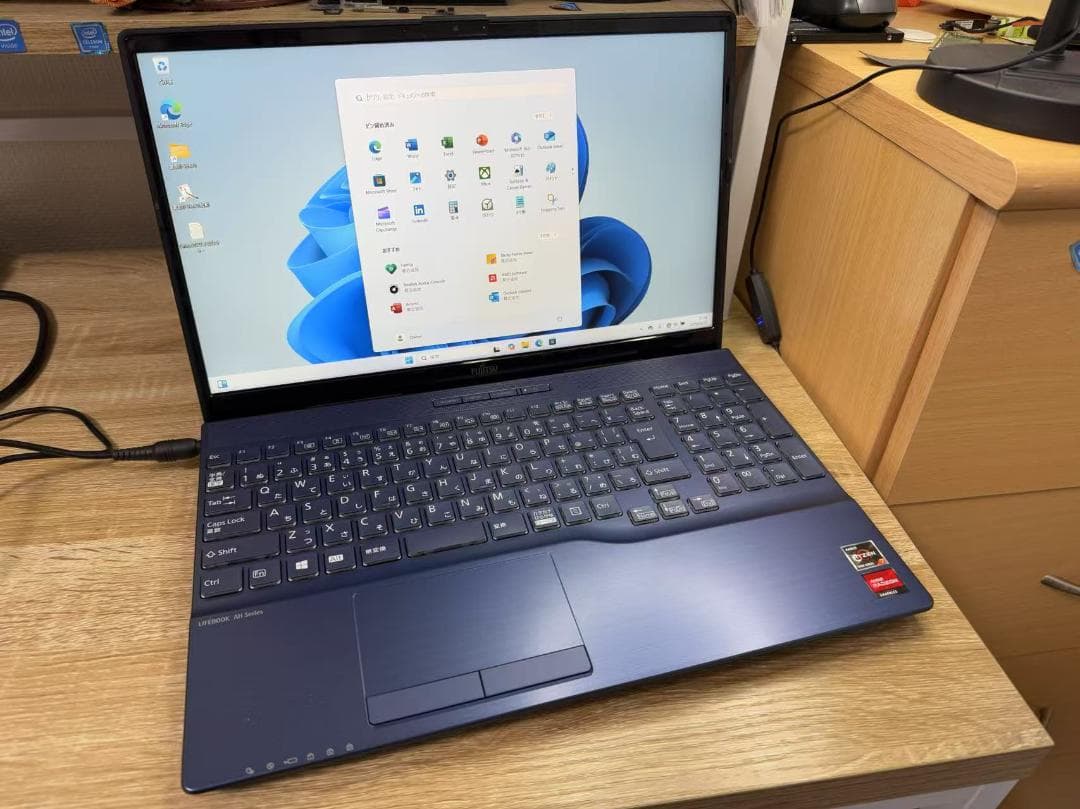 美品 富士通 Ryzen7 16GB SSD+HDD Office2021