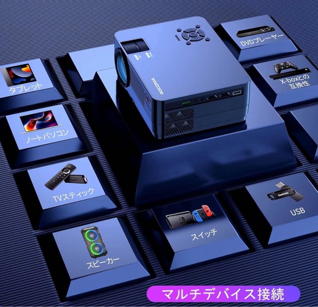 Roconia登場プロジェクター100インチスクリーン＆収納バッグ付属