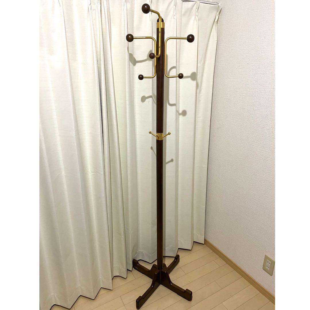 カリモク コートハンガー ポールハンガー 木製 帽子ラック ツリー