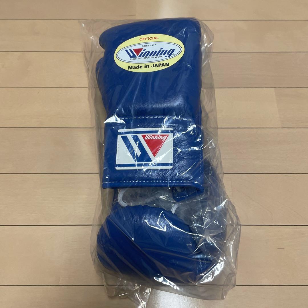 ベン様　新品即日発送 ウイニング 8オンスグローブ ブルー 牛皮革製