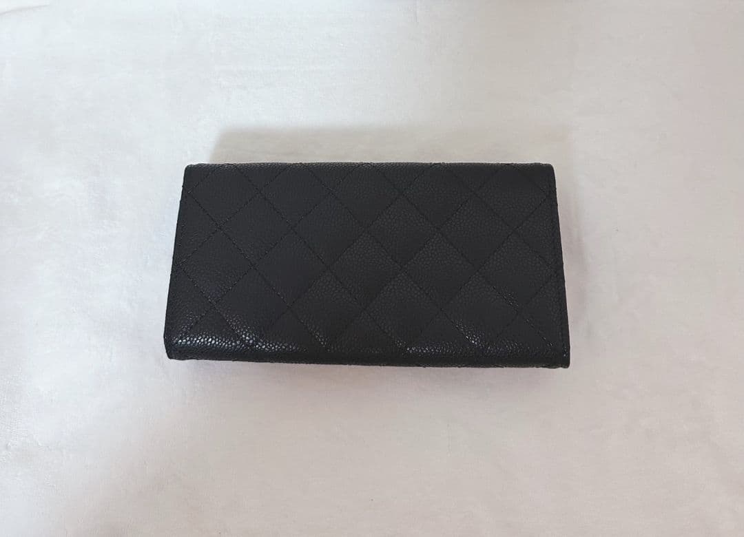 CHANEL ブラックレザー長財布 キルティングノベルティ商品非売品