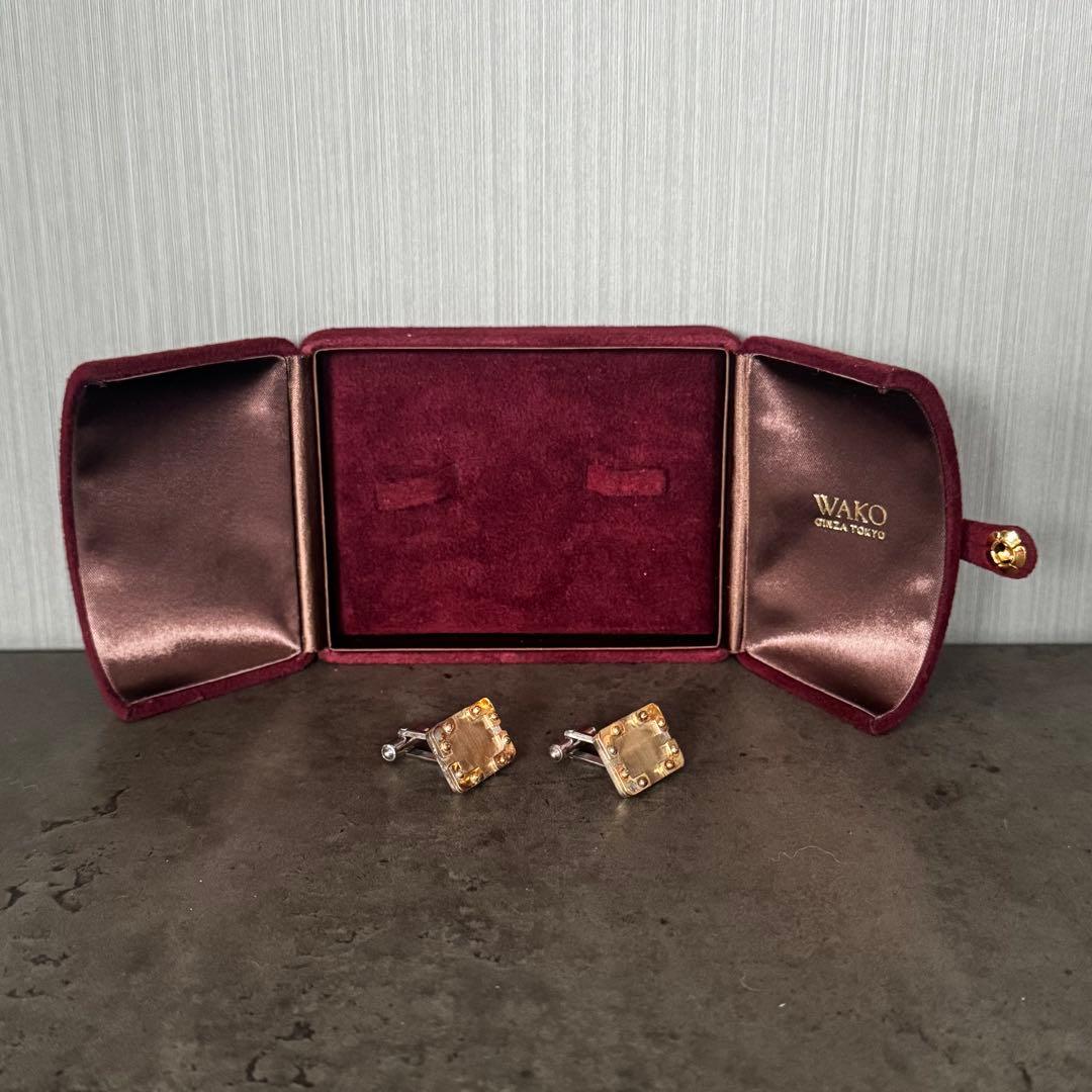【美品】WAKO GINZA TOKYO 和光 メンズ カフリングス