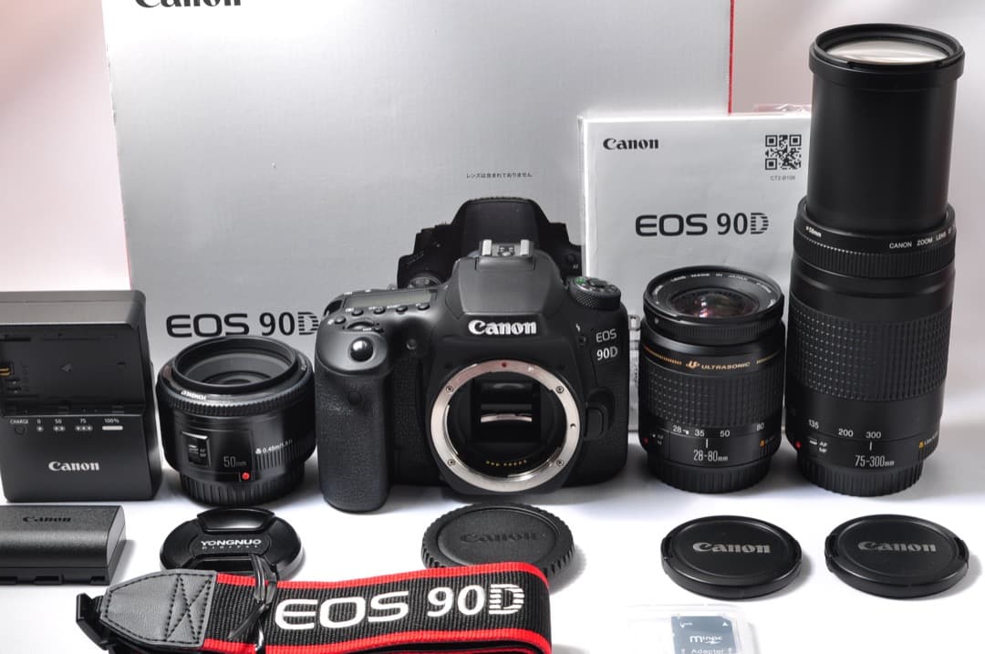 ❤️極美品❤️Canon EOS 90D 単焦点&標準&超望遠トリプルレンズセット