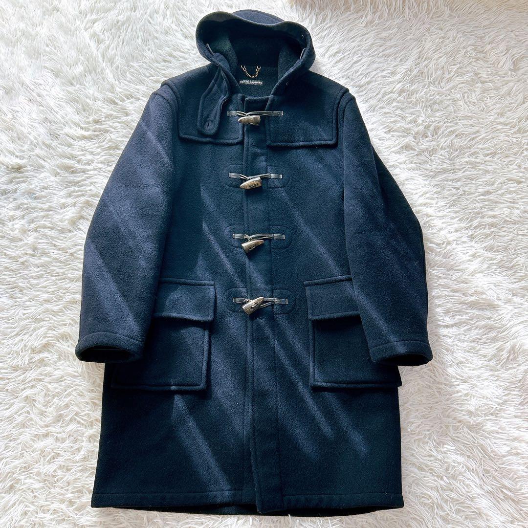 イギリス製　XL相当　ブルックスブラザーズ　ダッフルコート　ネイビー