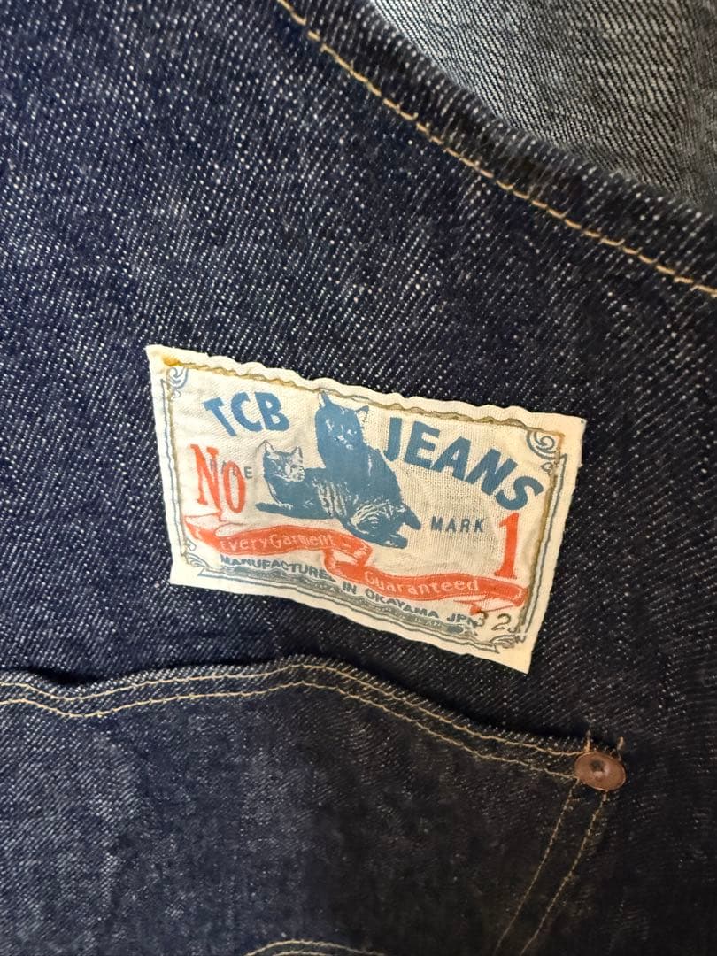 TCB JEANS NO1オーバーオール32