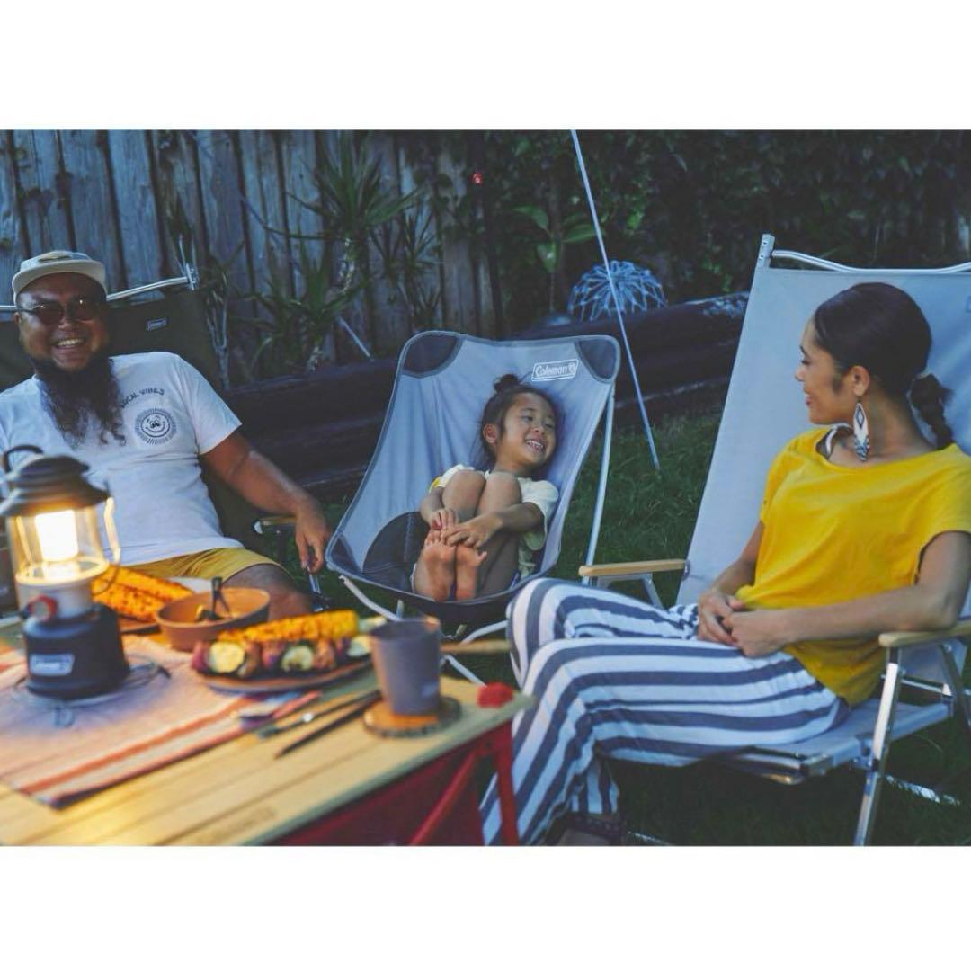 新品　コールマン フォールディングチェアワイド　グレー　2脚セット　グレー