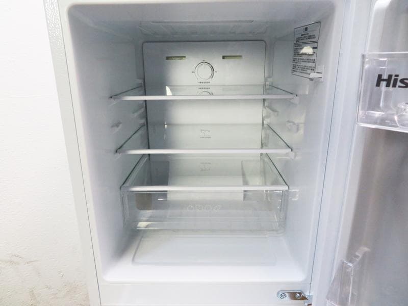 2ドア冷蔵庫 135L 2024年製 静音設計 耐熱テーブル JL08