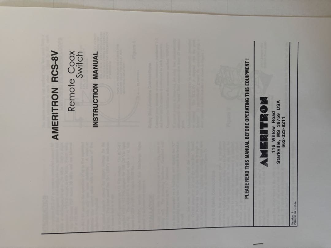 AMERITRON RCS-8V リモートコアクススイッチ