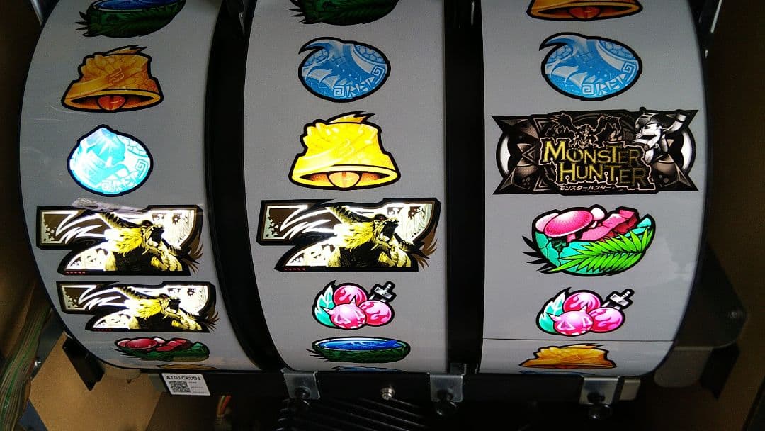 パチスロ実機 モンスターハンター 白ロム リールLED仕様