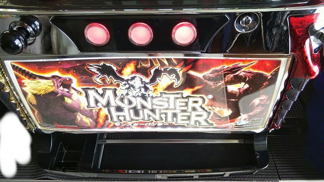パチスロ実機 モンスターハンター 白ロム リールLED仕様
