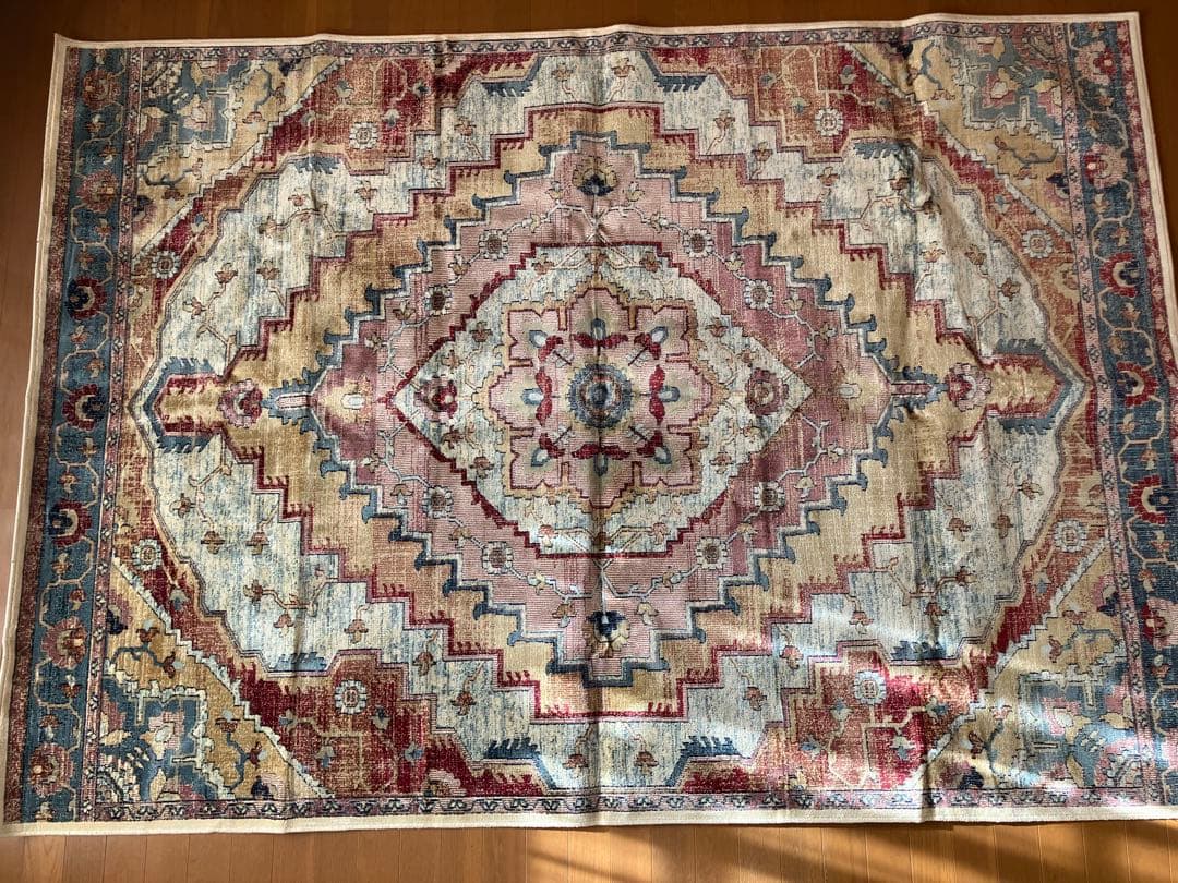 ザラホーム　モロッコキリムモチーフVintage大判ラグ