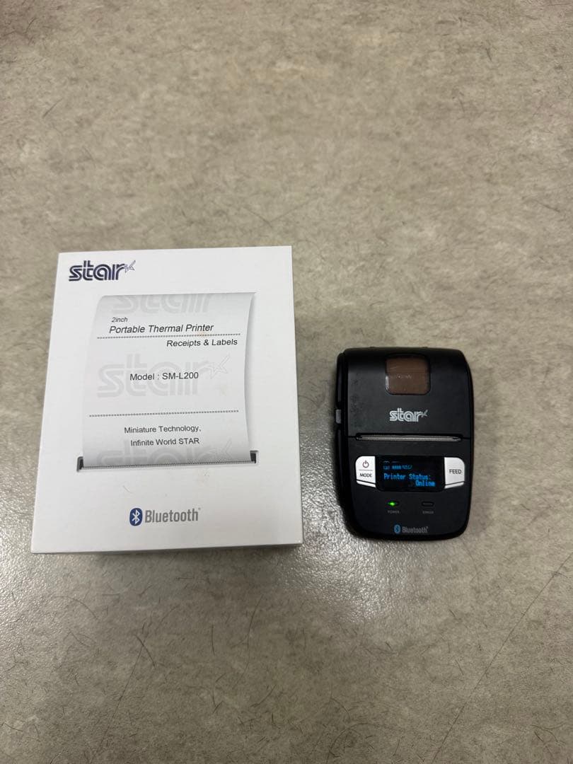 スター精密製　bluetooth モバイルプリンター　SMーL200