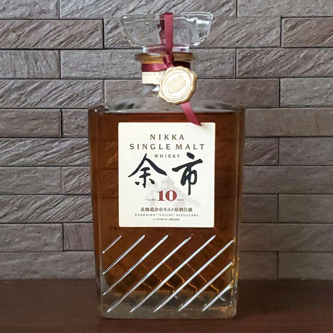 ニッカ 余市 10年 シングルモルトウイスキー 700ml 角瓶