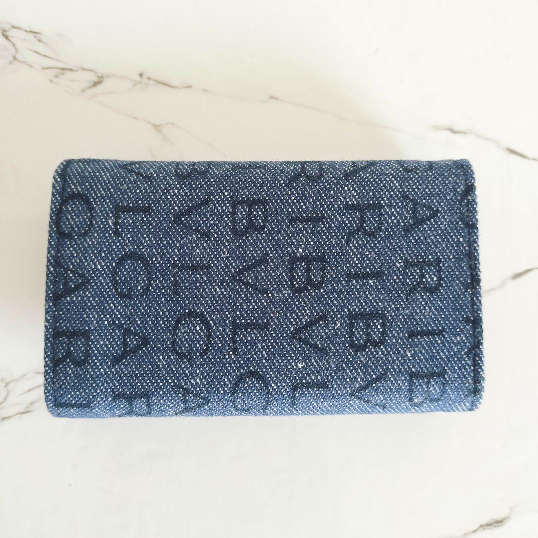 極美品☆BVLGARI ブルガリ☆6連キーケース ブルー ロゴ