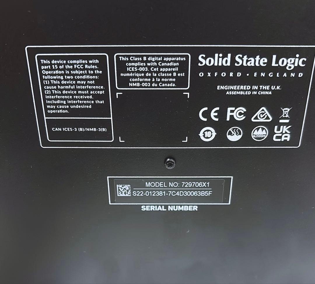 【美品】Solid State Logic SSL2 mk2