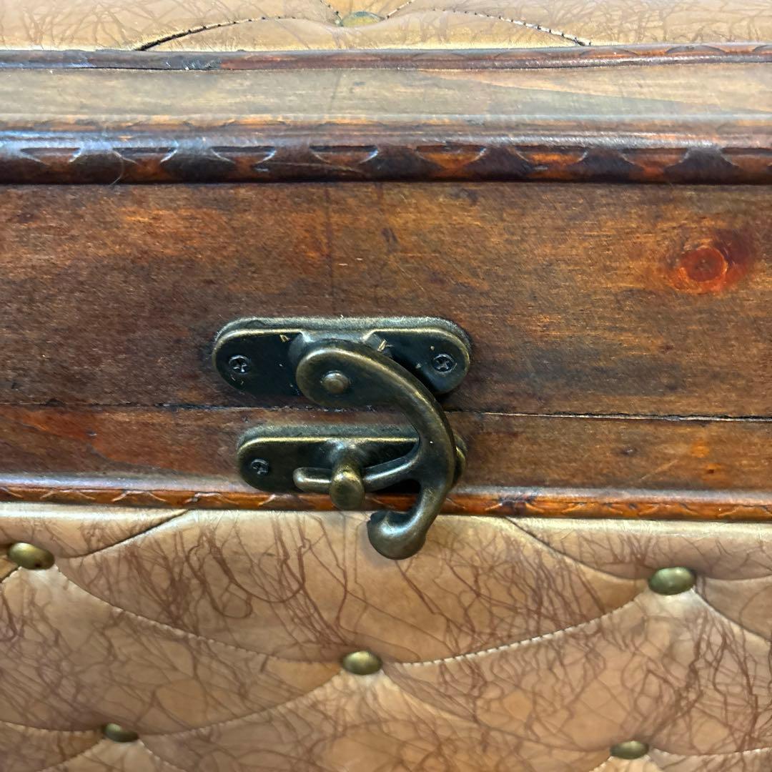 【良品】アンティーク調 収納ボックス 箱 スツール