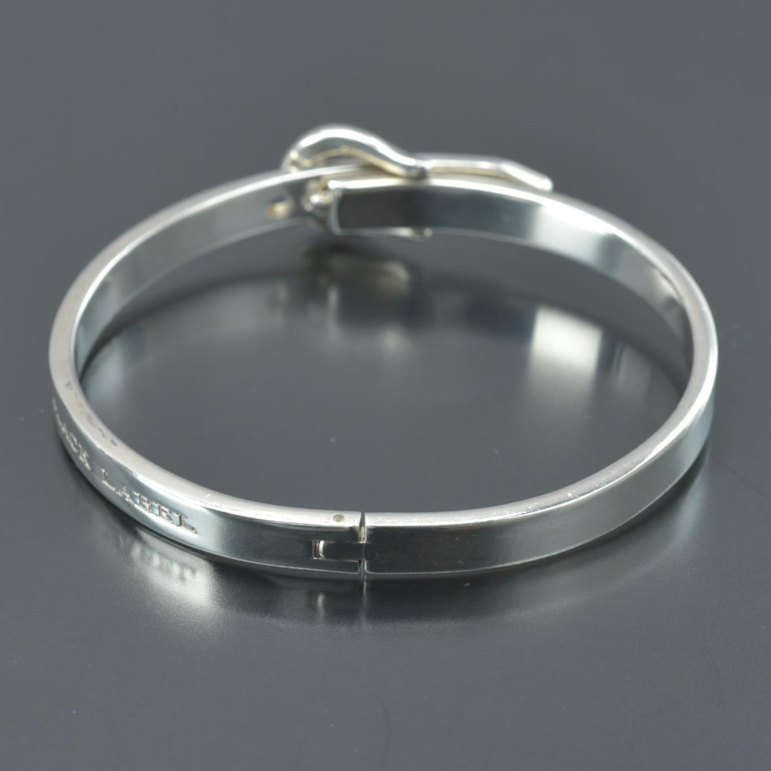 磨き済/美品 BURBERRY バーバリー SV バングル ブレスレット 925