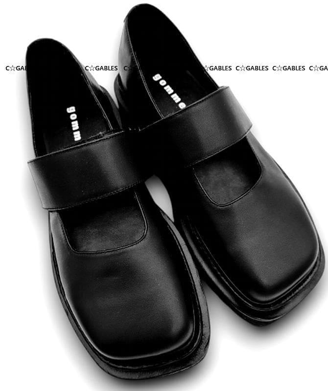 ★新品★　2024AW　gomme　ゴム　レザー　ワンストラップローファー