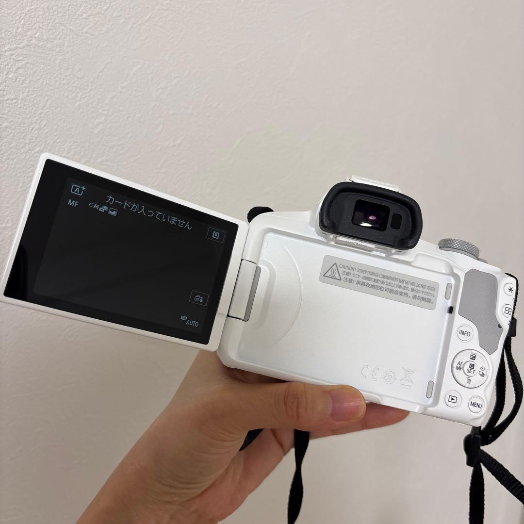 Canon EOS R50 ミラーレスカメラ ダブルズームレンズセット ホワイト