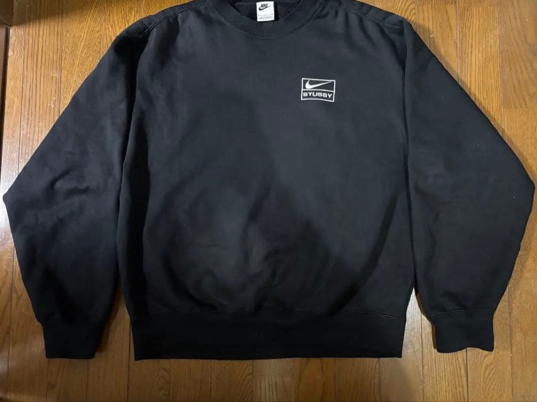 即購入OK Nike Stussy コラボ スウェットシャツ S ブラック