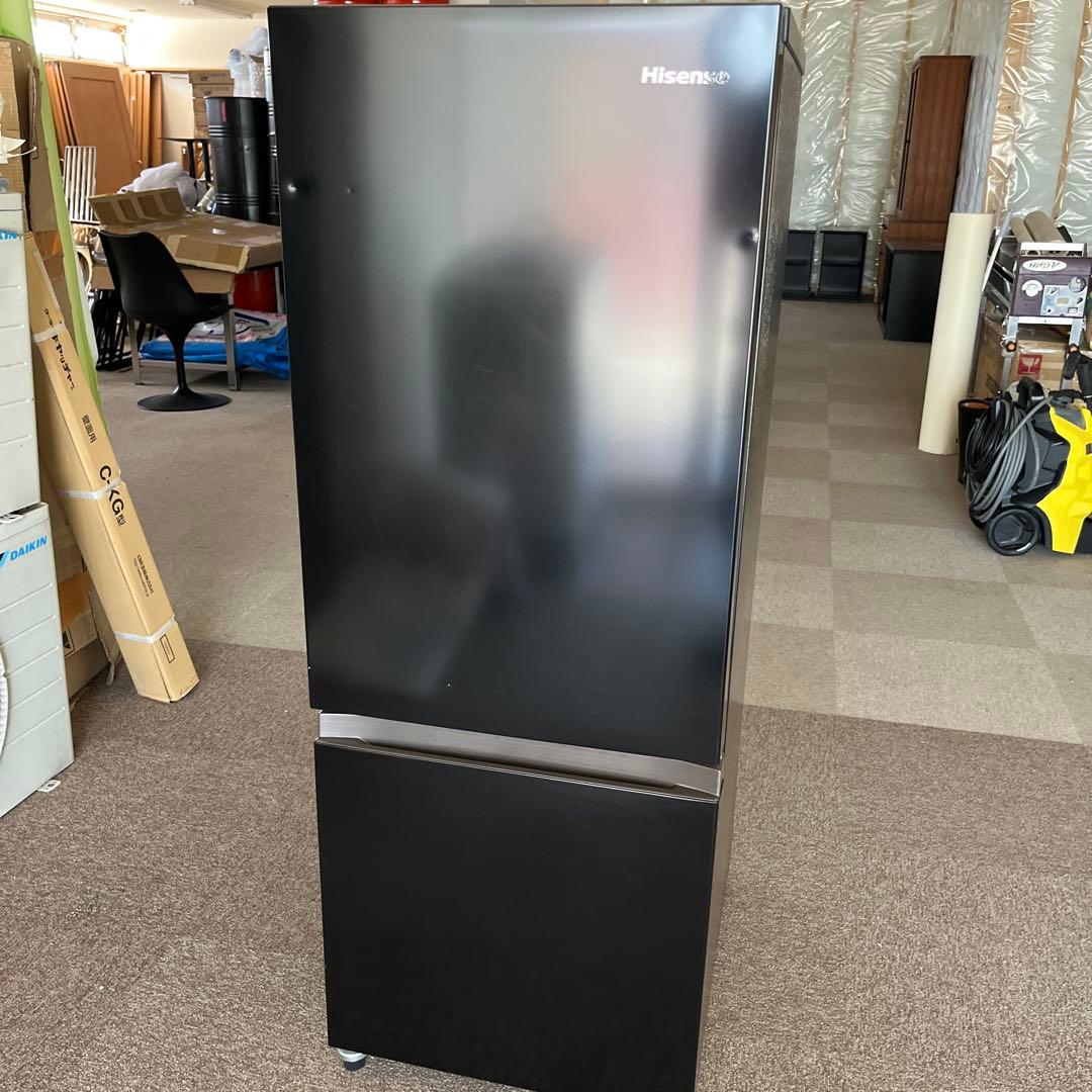 北海道空知　2024年製 162L 引取り Hisense ブラック　冷蔵庫　黒