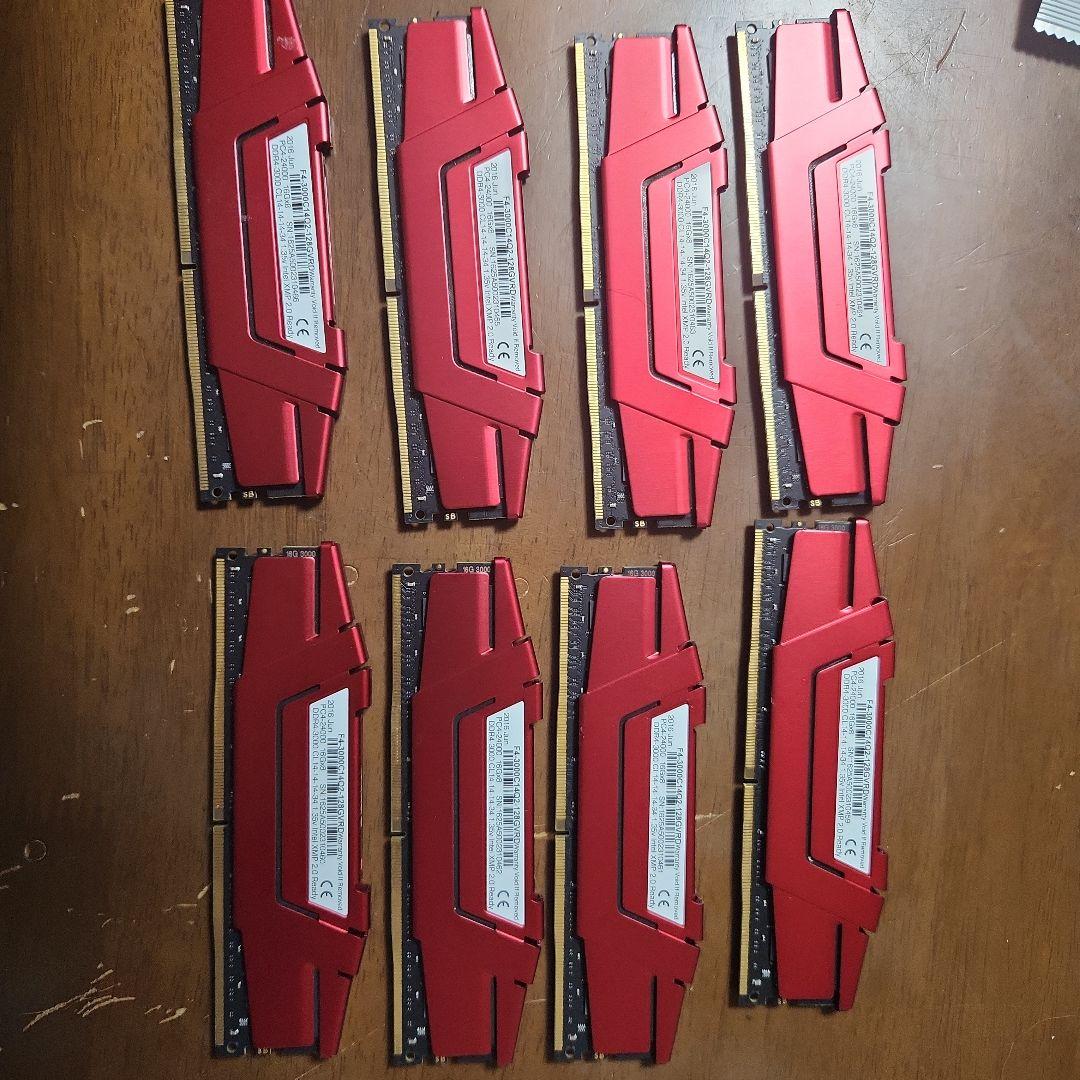 G.Skill Ripjaws V DDR4 3000MHz 16GB×8枚