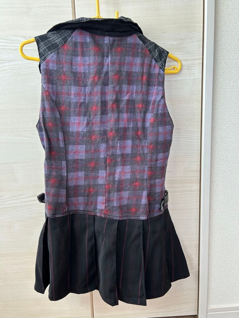 h.NAOTO H.ANARCHY ノースリーブジャケットミニワンピース風