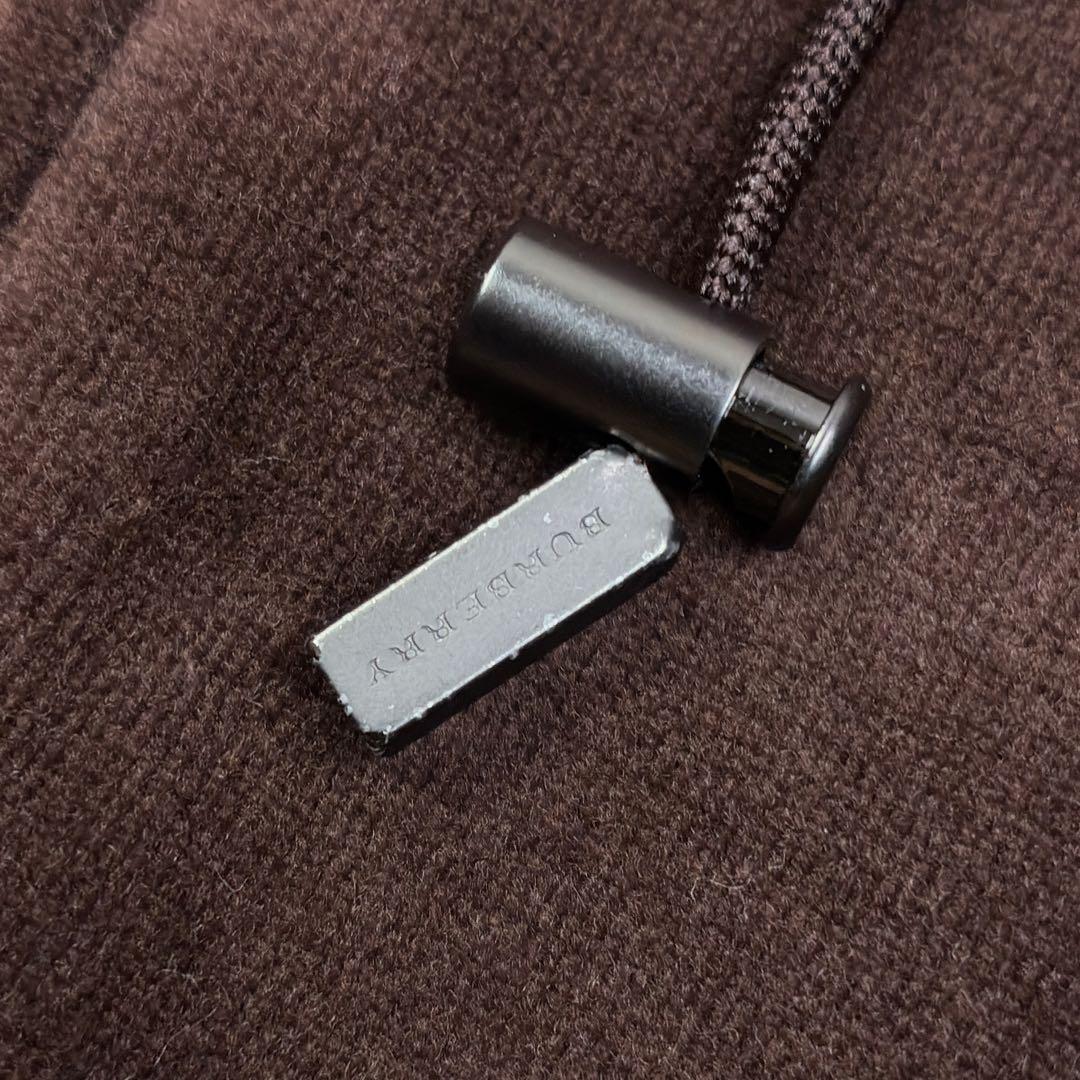 バーバリーロンドン　ベロア　ジップアップパーカー　ノバチェック　XL　ブラウン