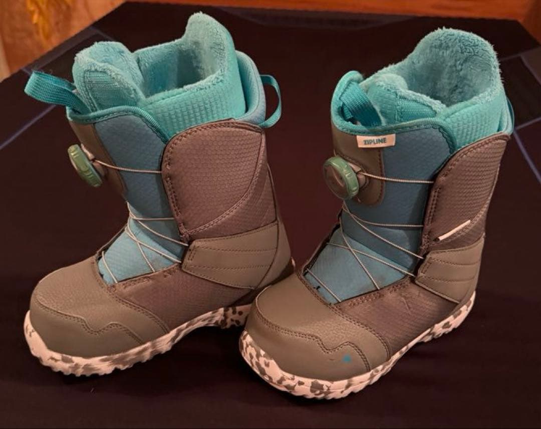 美品Burton バートン　キッズブーツ　ジップライン　22cm