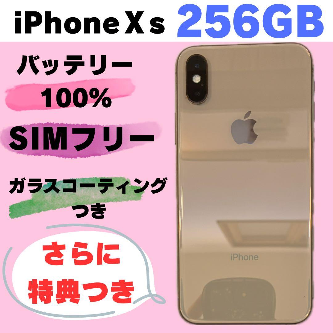 iPhone Xs 256GB SIMフリー バッテリー100% #192